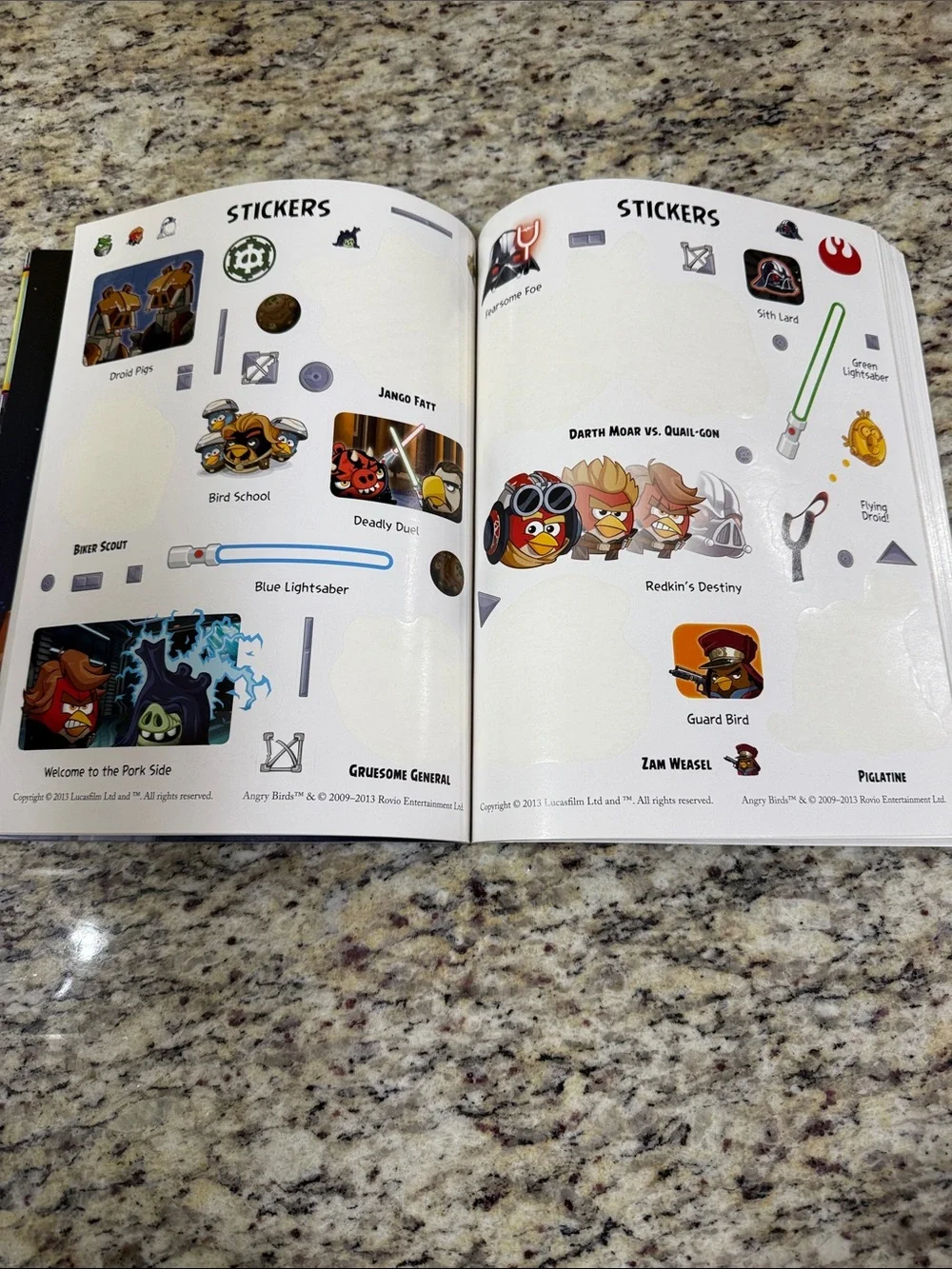 Angry Birds Star Wars II Ultimate Sticker Collection Book 1000+ Reusable Stick